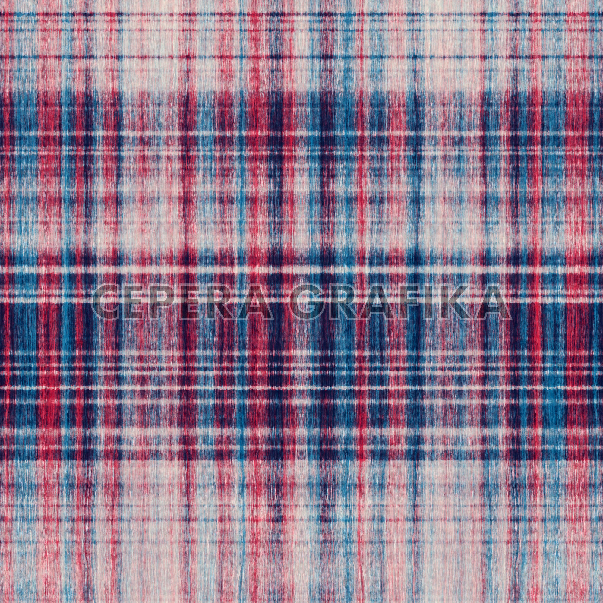 Scarlet Brushed Plaid Checked Pattern