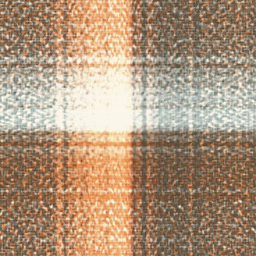 Ochre and Brown Glitch Plaid Pattern