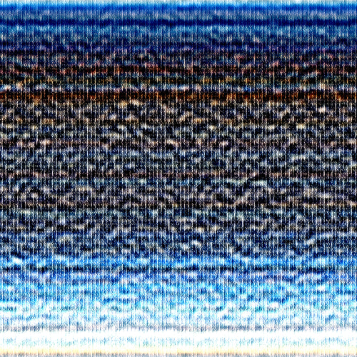 Blue Dégradé Glitch Pattern