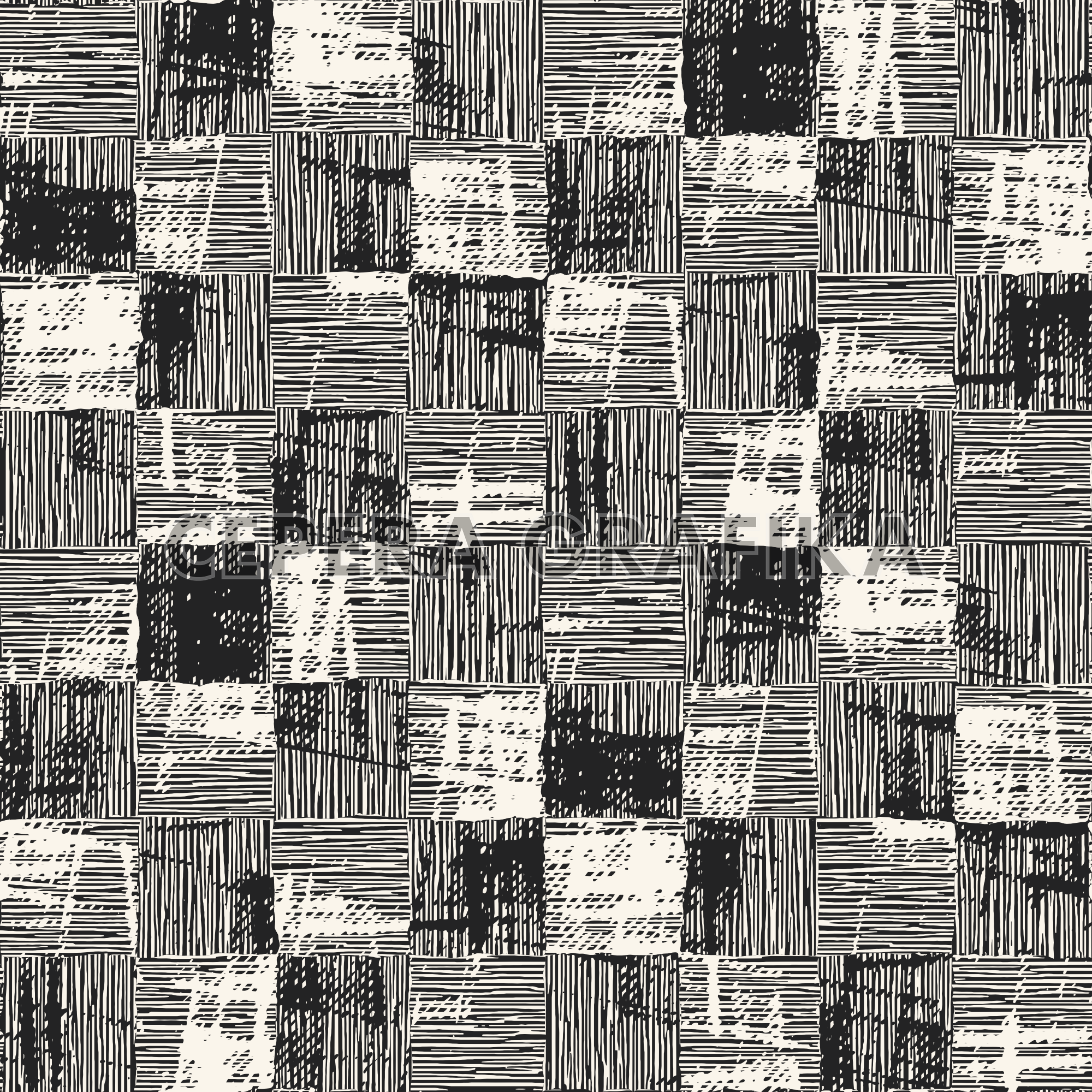 Monochrome Grain Checkerboard Pattern