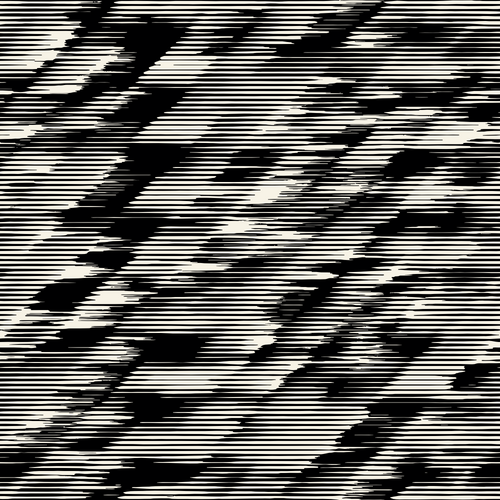 Monochrome Moiré Broken Stripes Pattern