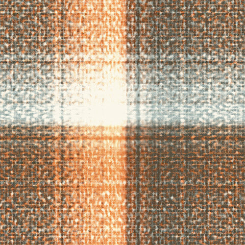 Ochre and Brown Glitch Plaid Pattern