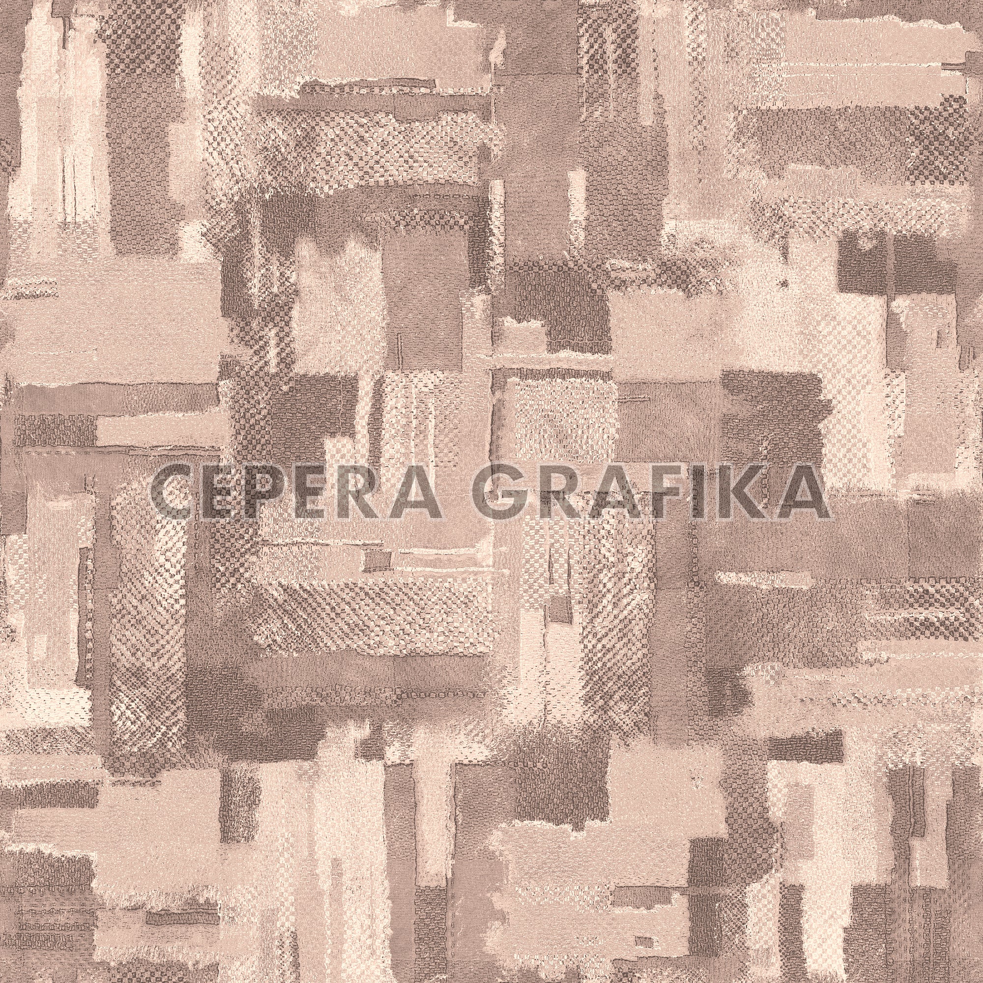 Muted Pink Distressed Patchwork Pattern