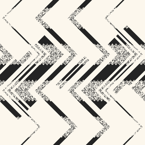 White Noise Textured Fragmented Zigzag Pattern
