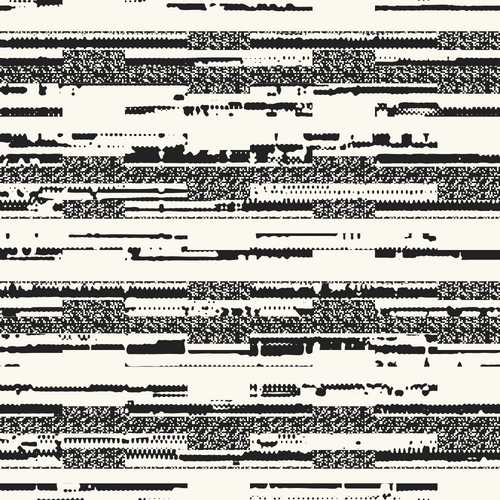 Monochrome Pixel Glitch Stripes Pattern