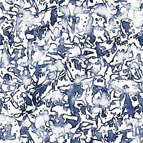 Blue Ink Marbled Pattern