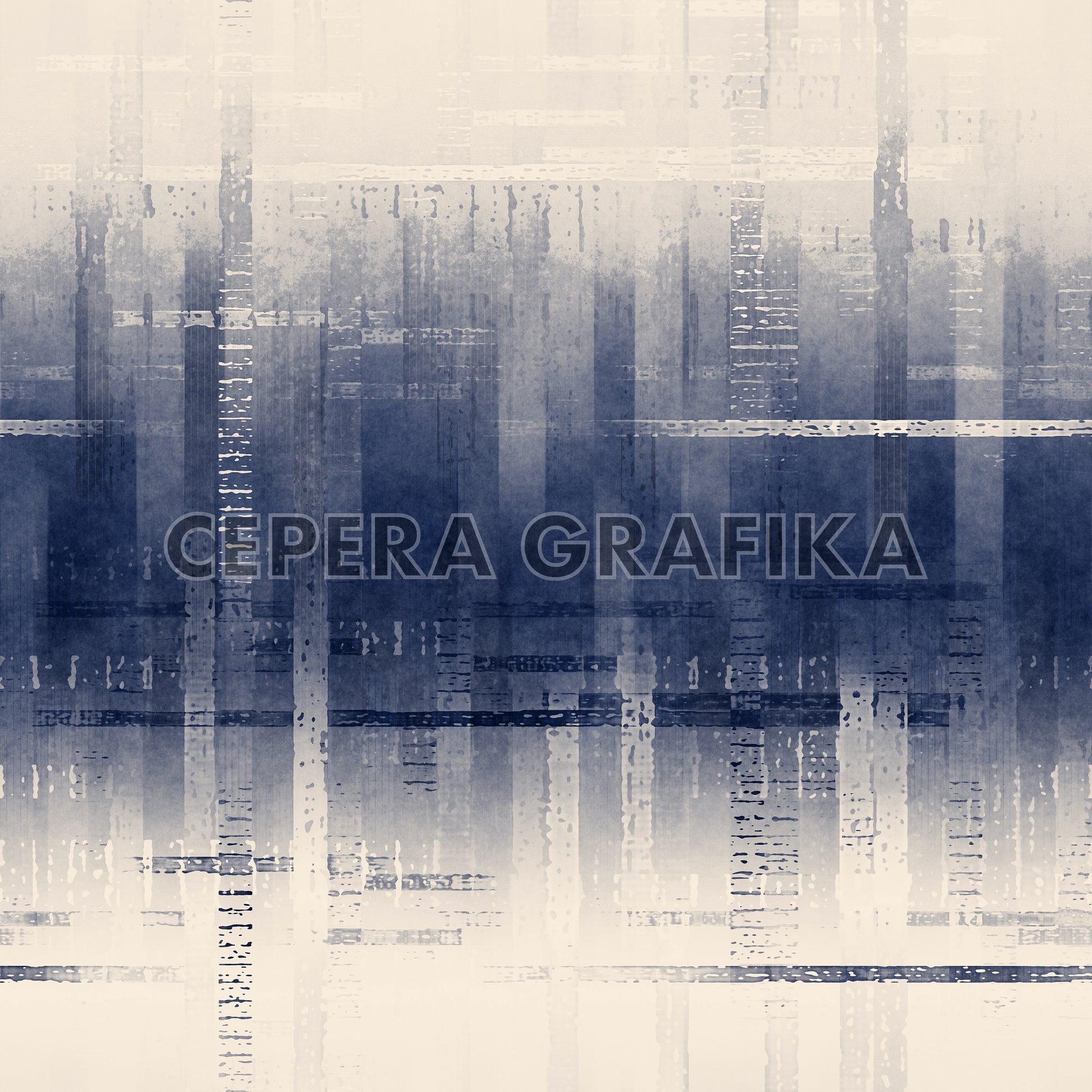 Brushed Indigo Criss-Cross Pattern