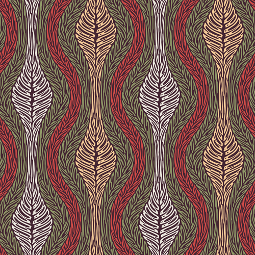 Multicolour Organic Ornamental Pattern