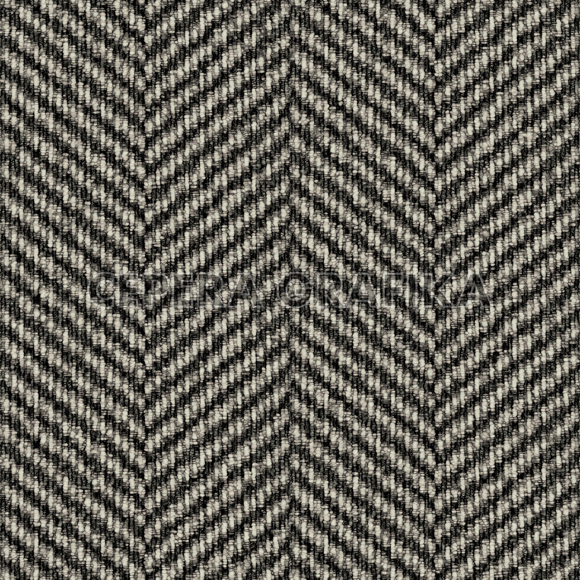 Grey Tweed Herringbone Pattern