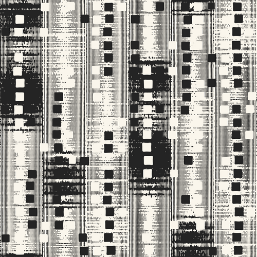 Monochrome Grain Urban Blocks Pattern