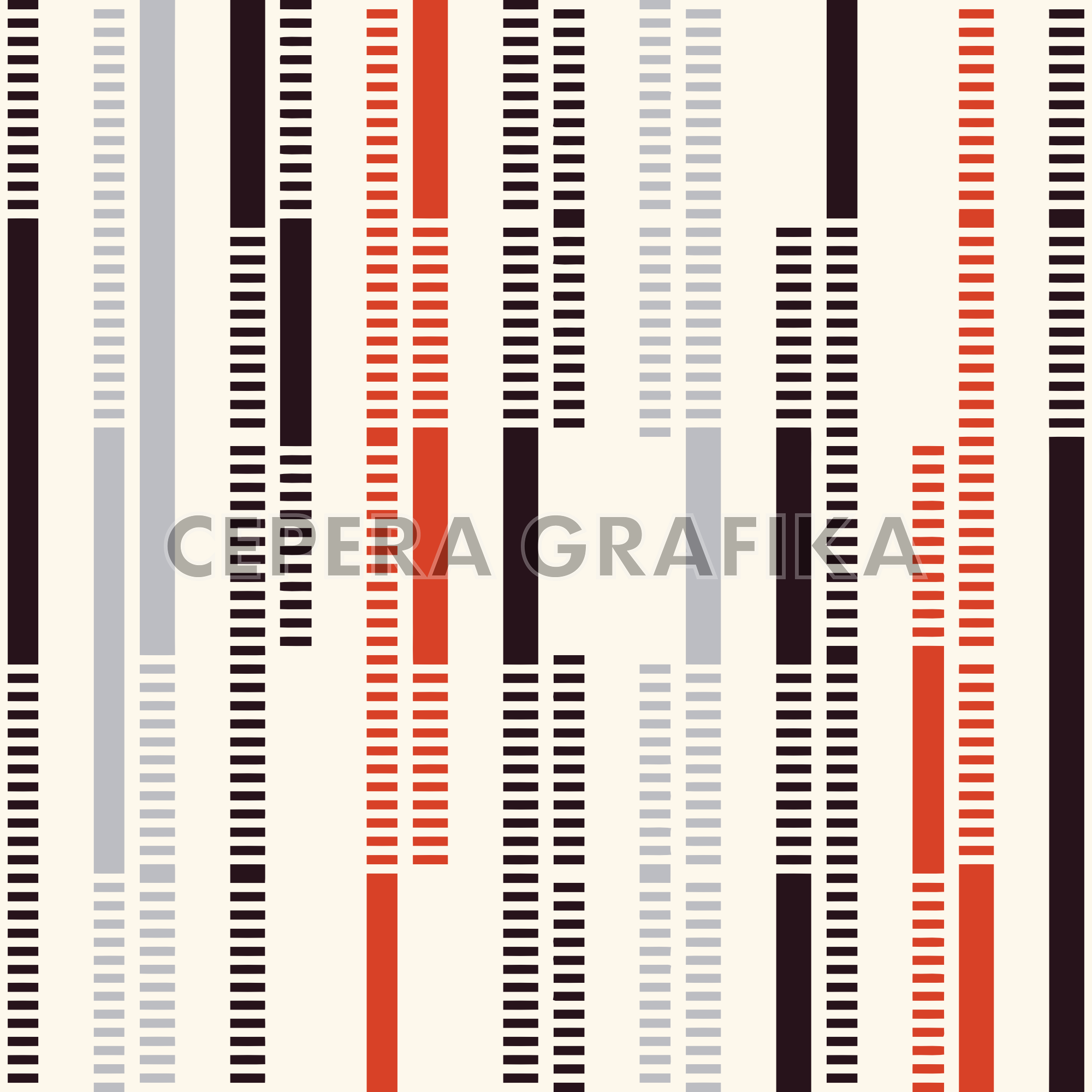 Multicolour Block Dashed Stripe Pattern