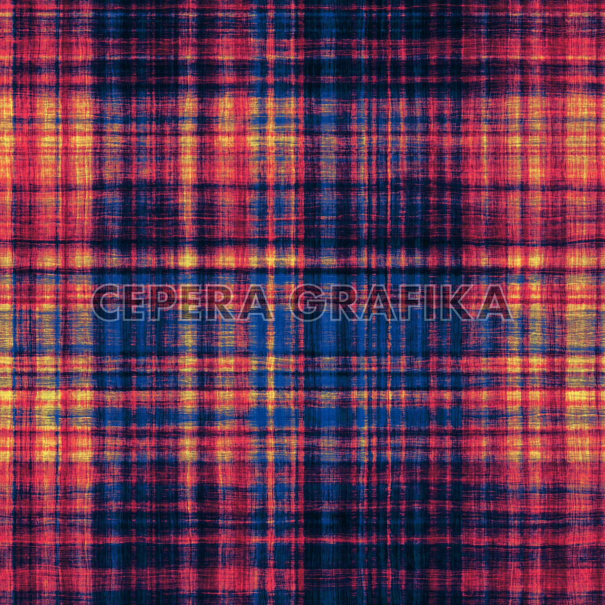 Multicolour Brushed Checked Pattern