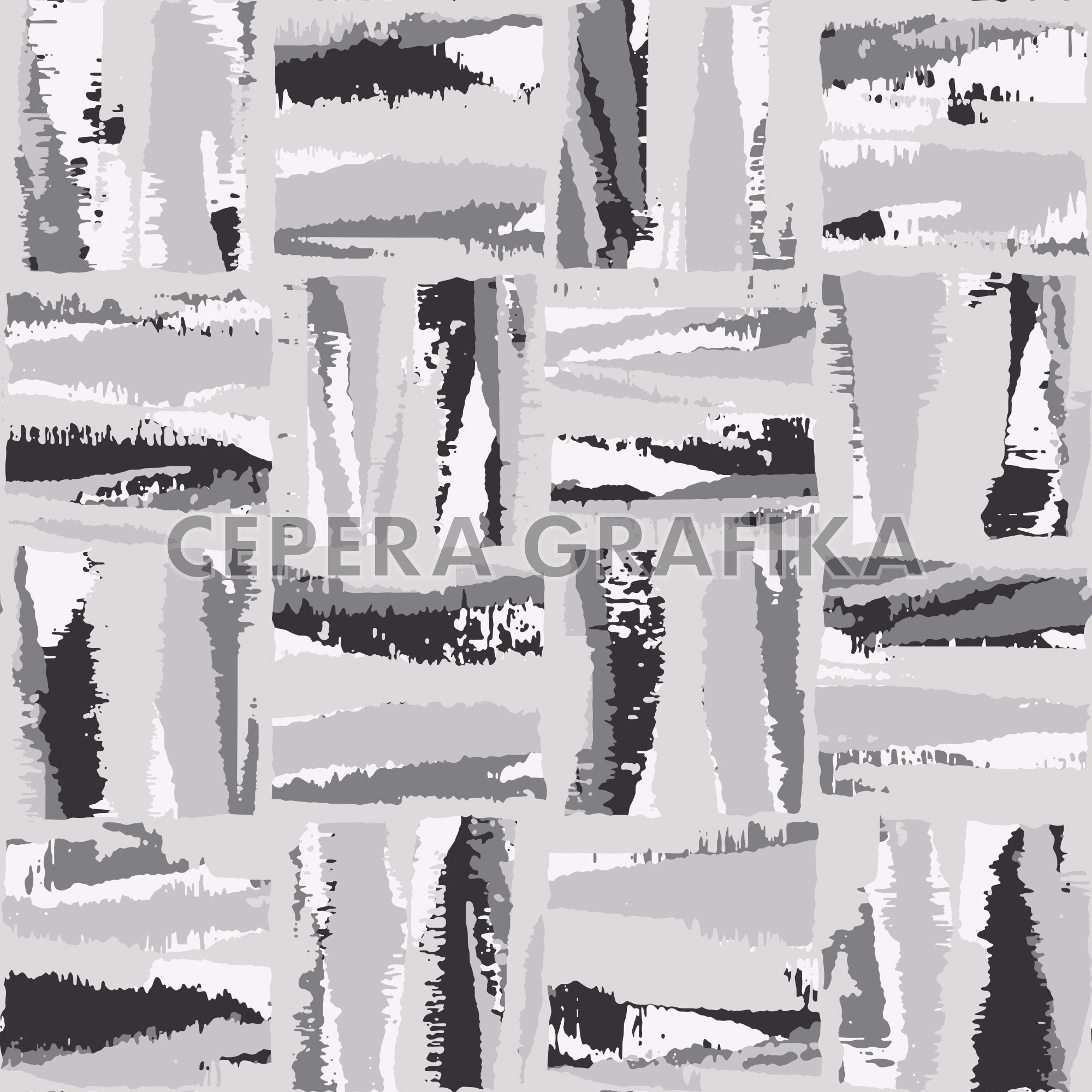 Tonal Grey Splattered Tile Check Pattern