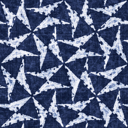 Indigo-Dyed Butterfly Check Pattern