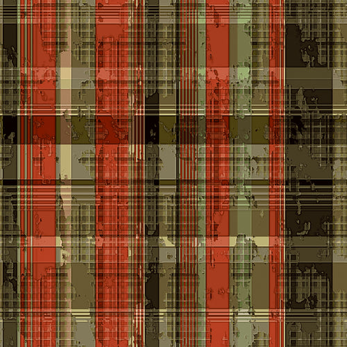 Multicolour Glitch Tartan Checked Pattern