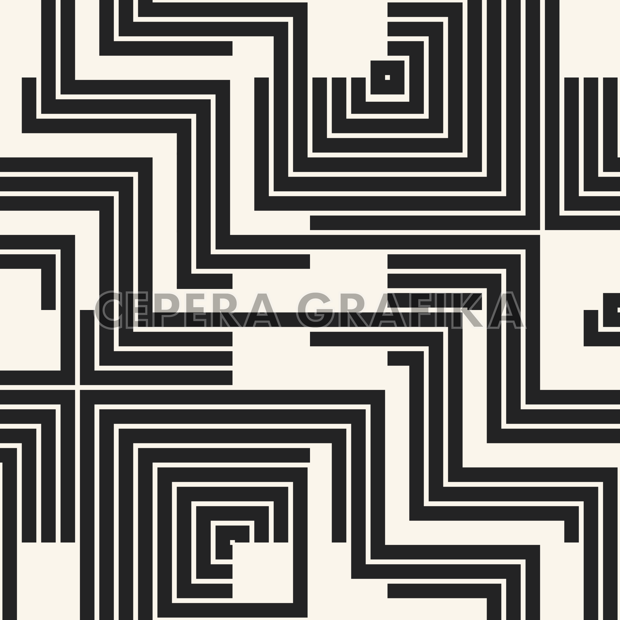 Monochrome Broken Striped Geometric Pattern