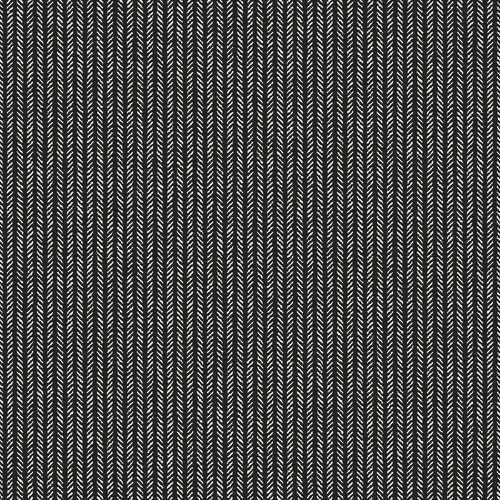 Charcoal Grain Herringbone Striped Pattern