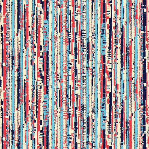 Multicolour Disrupted Striped Pattern