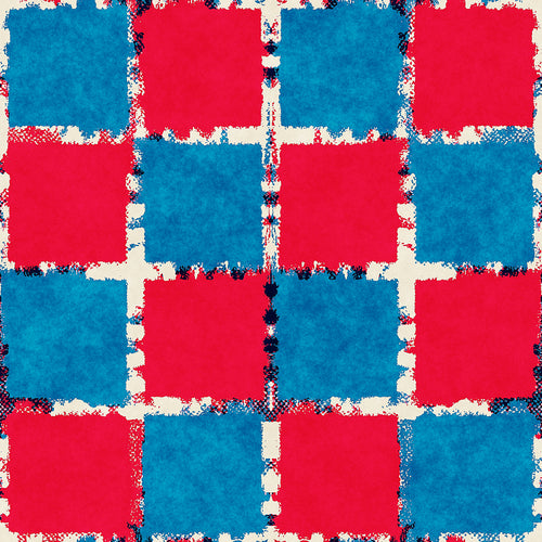 Multicolour Tile Check Pattern
