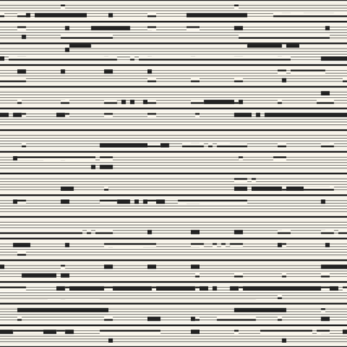Monochrome Minimal Glitch Stripes Pattern