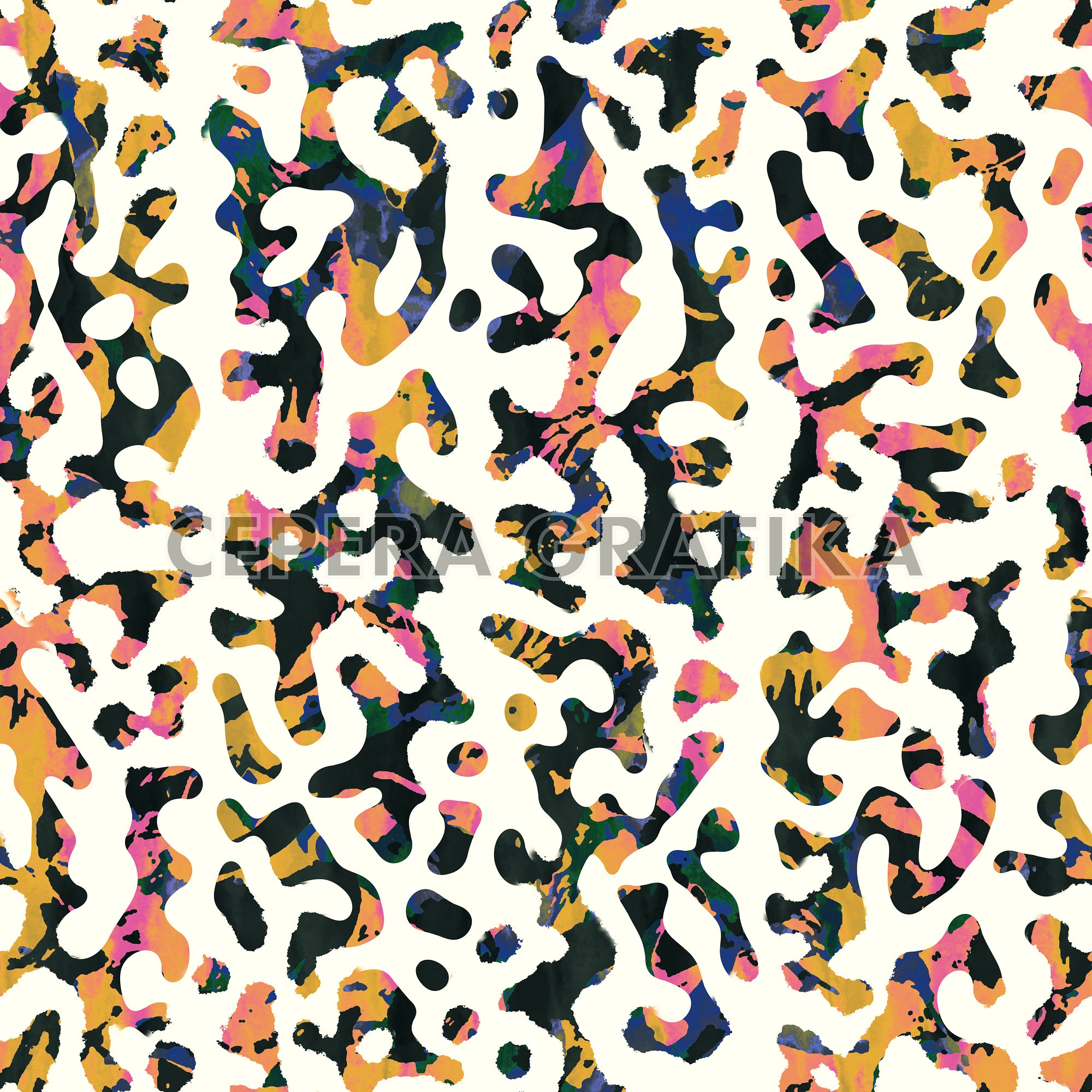 Multicolour Coral Reefs Pattern