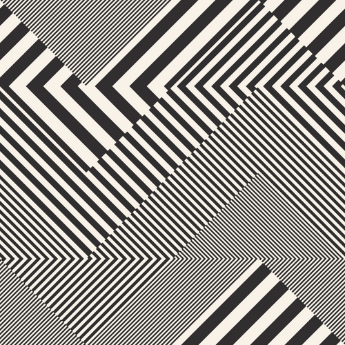 Monochrome Urban Striped Geometric Pattern