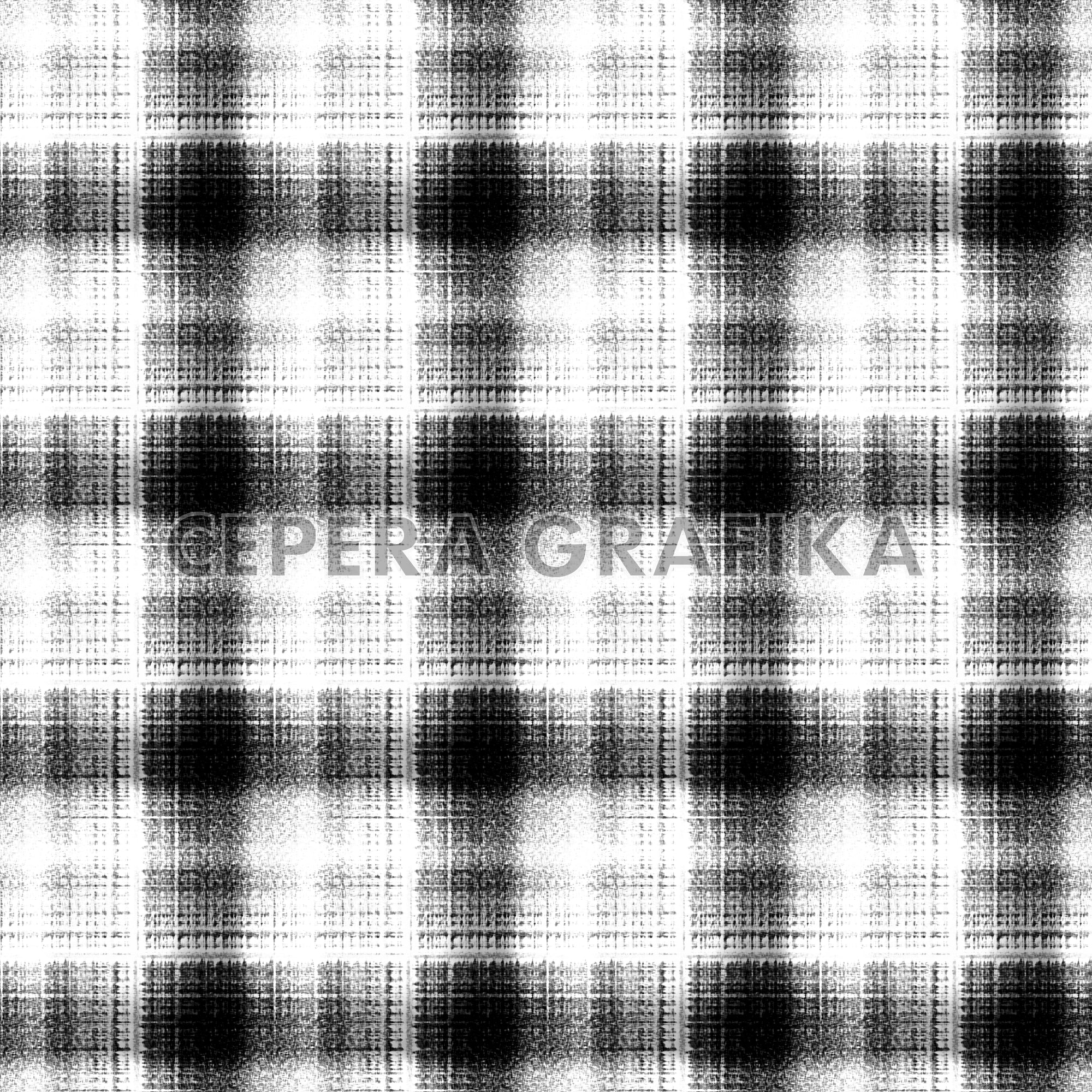 Ink-Dyed Brushed Checked Pattern