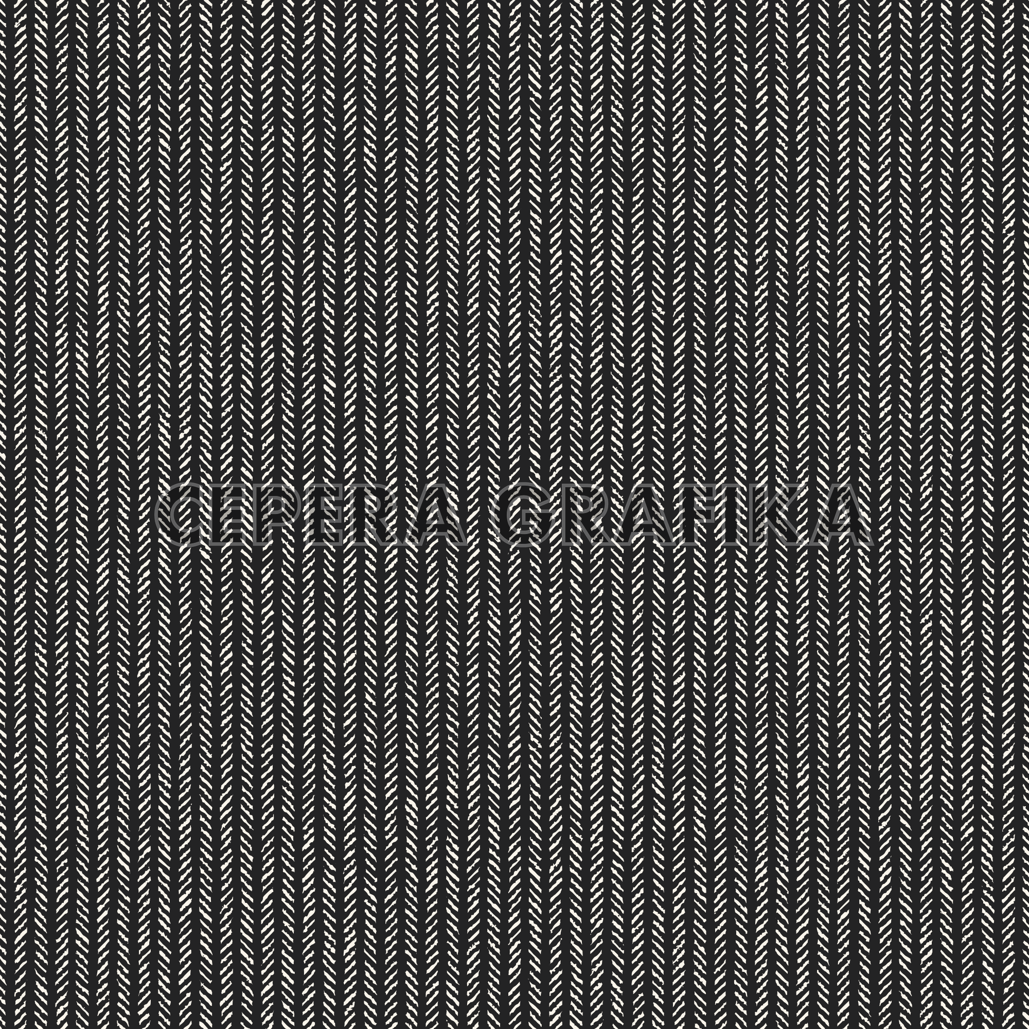Charcoal Grain Herringbone Striped Pattern