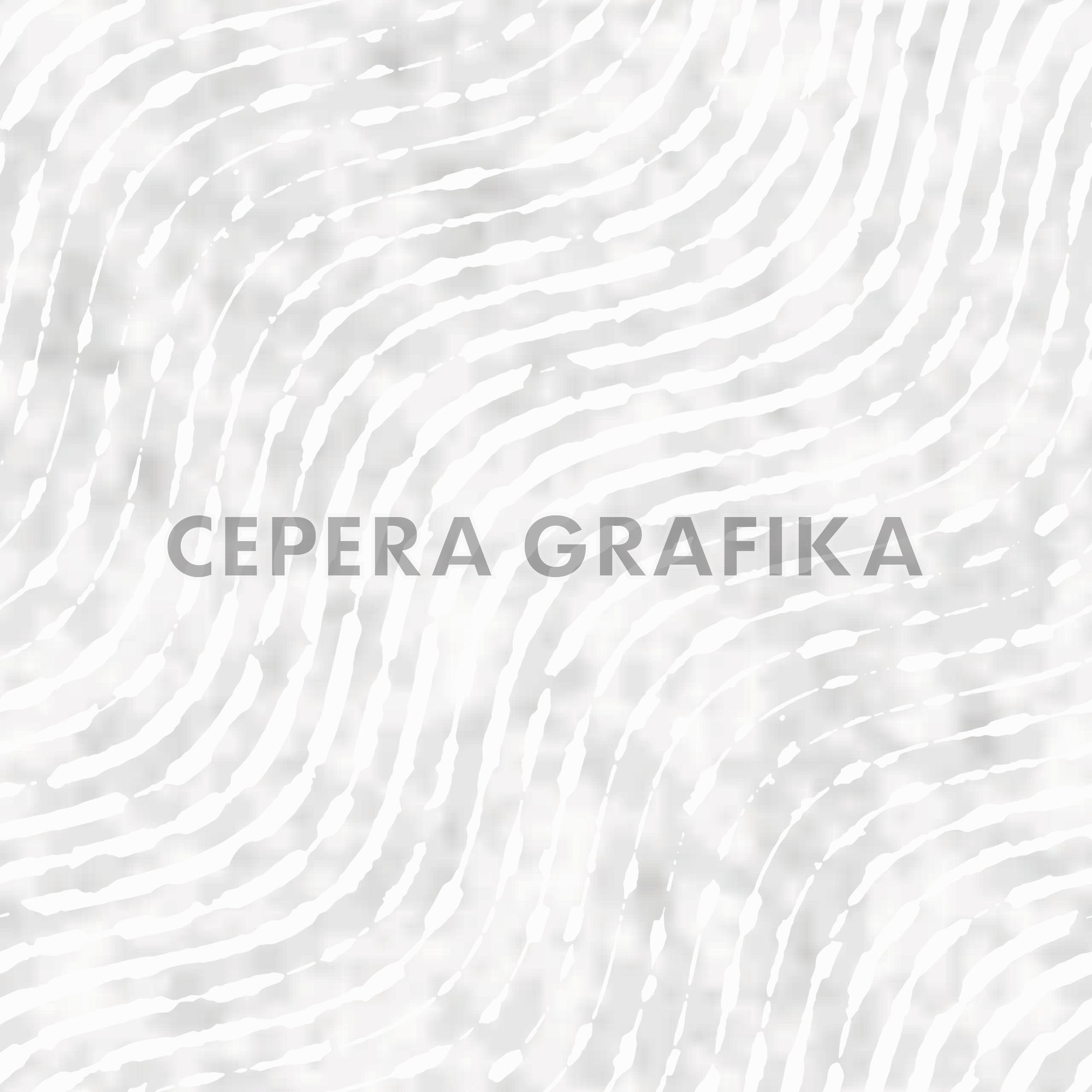 Grey Watercolour Wavy Stripes Pattern