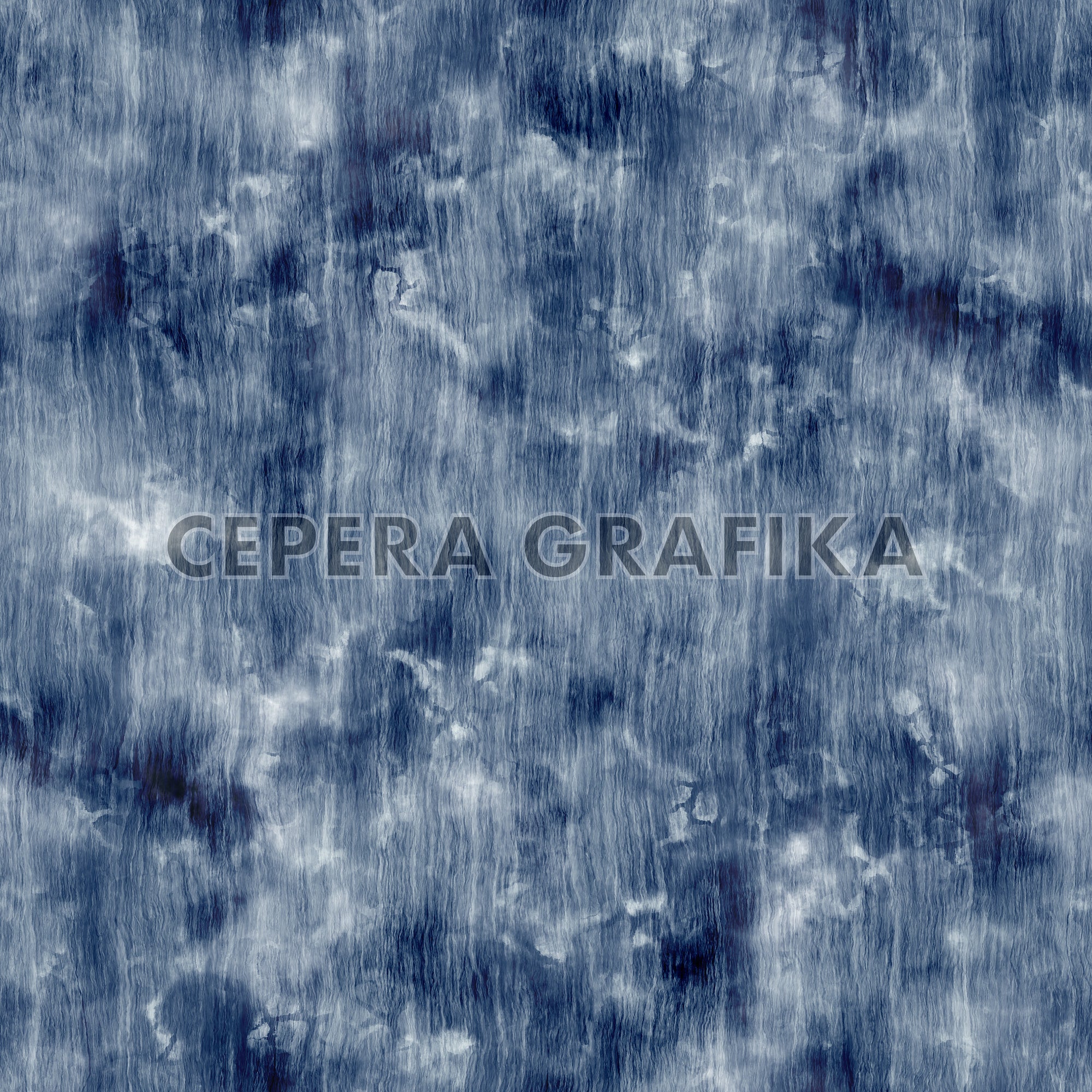 Indigo Brushed Tie-Dye Pattern