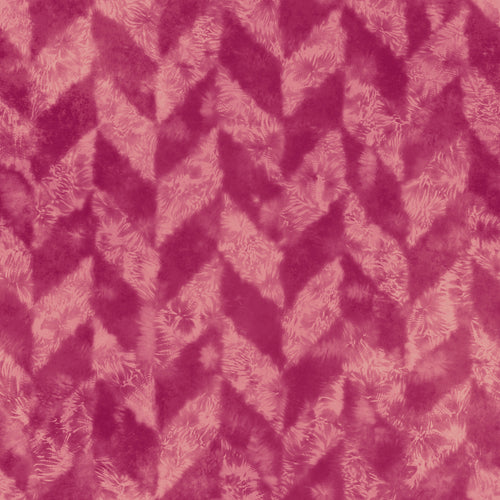 Raspberry Tie-Dye Herringbone Pattern