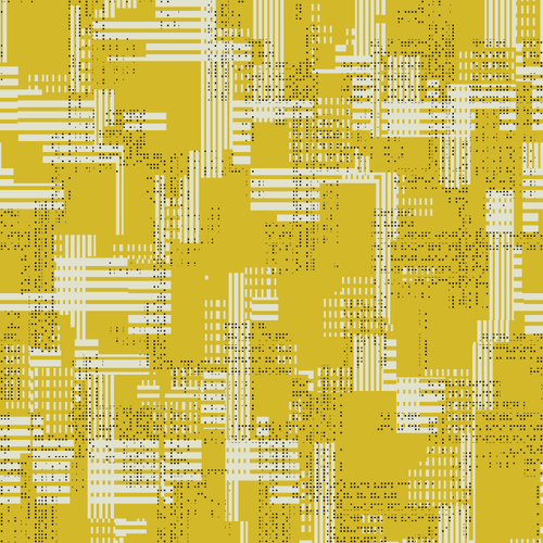 Yellow Urban Glitch Pattern