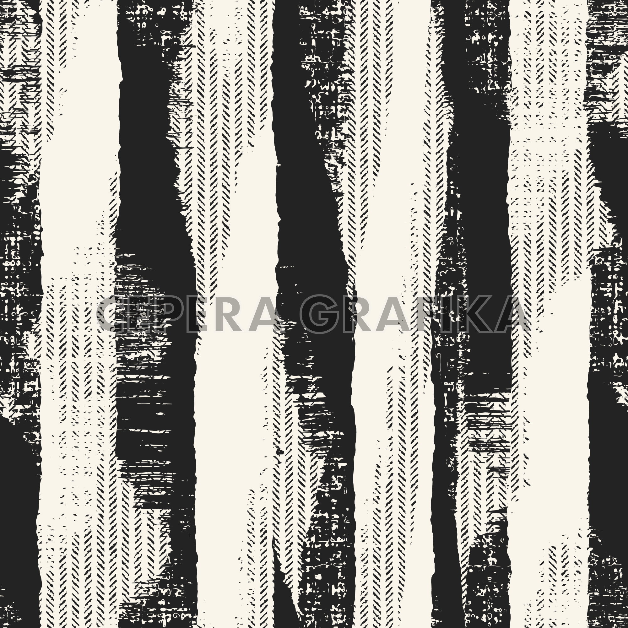Monochrome Distressed Tire Track Stripe Pattern