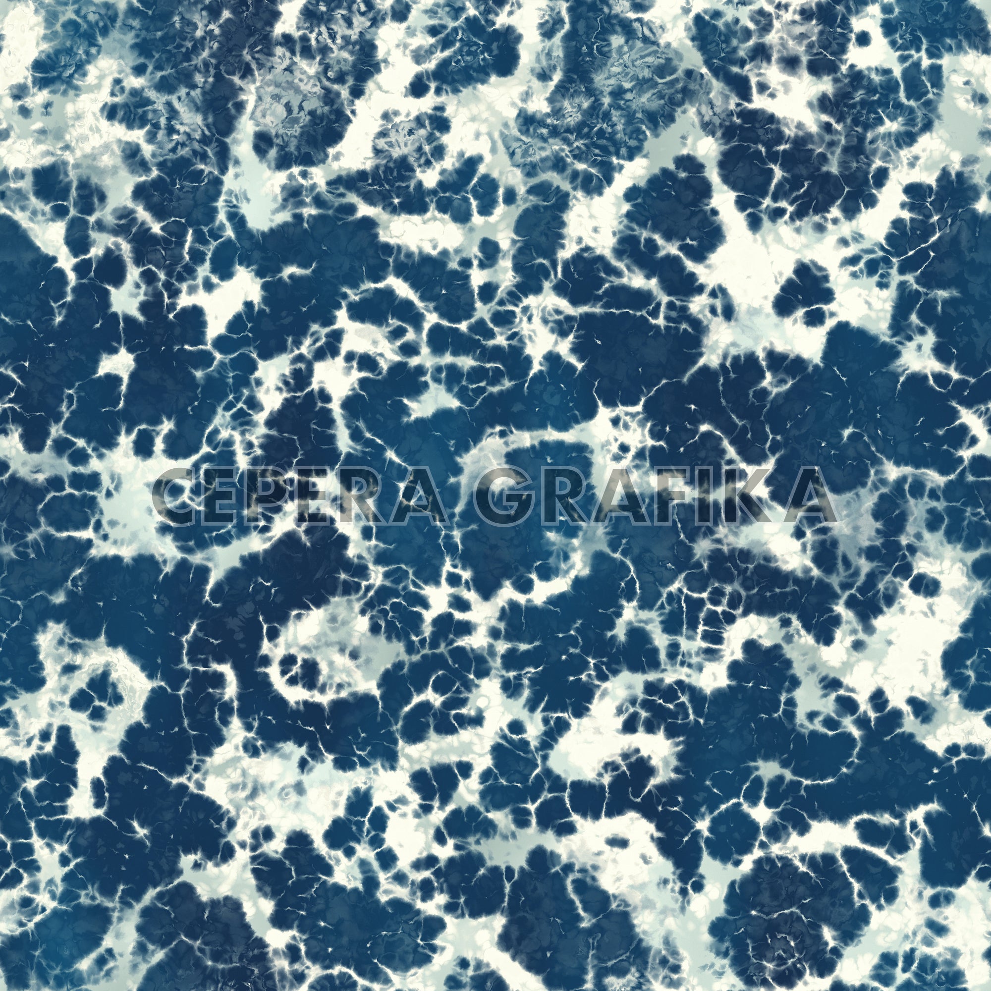 Ocean Indigo Shibori Pattern