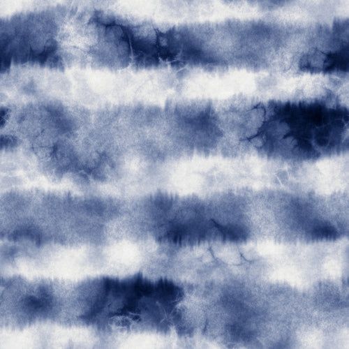 Indigo Tie-Dye Stripes Pattern