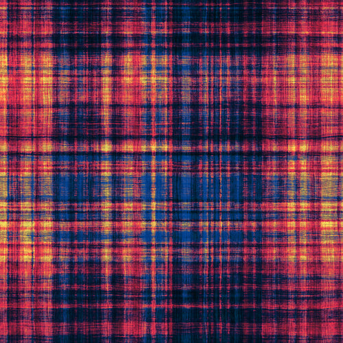 Multicolour Brushed Checked Pattern