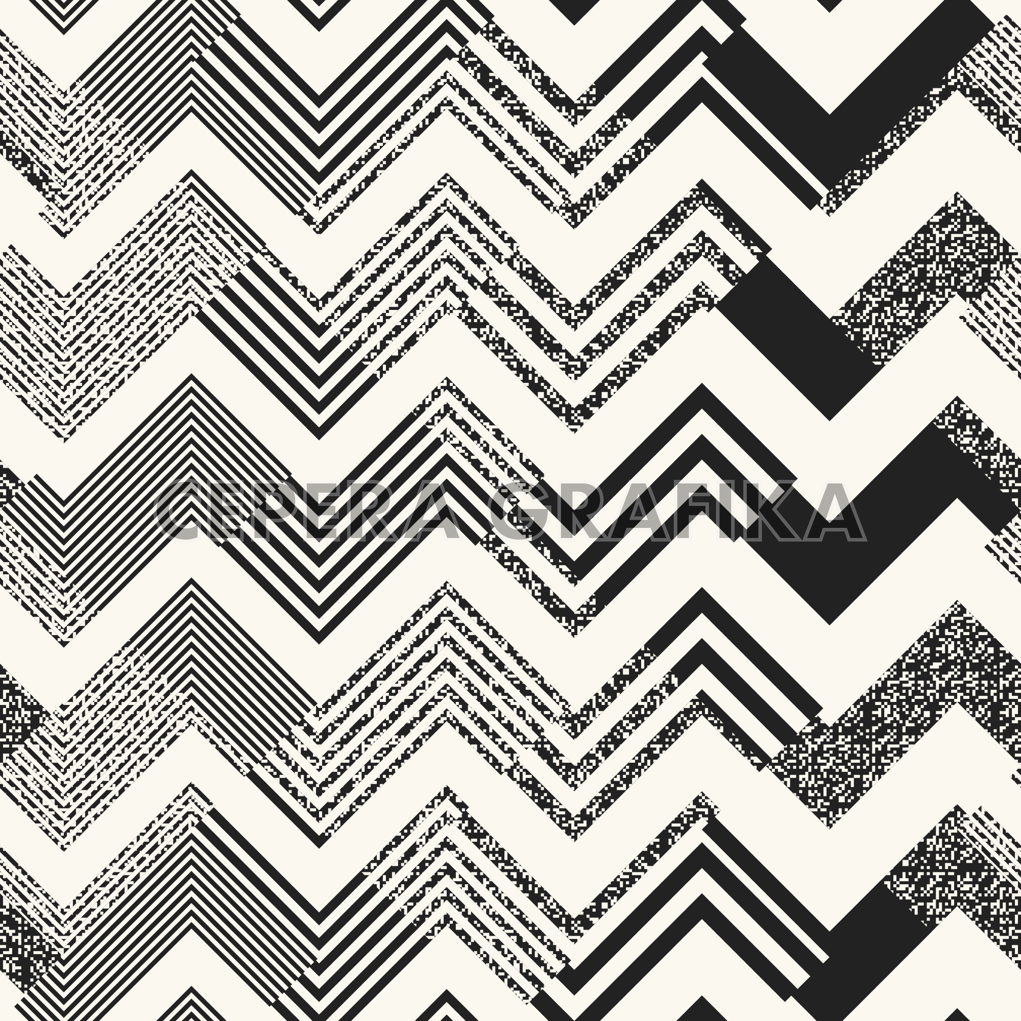 White Noise Chevron Pattern