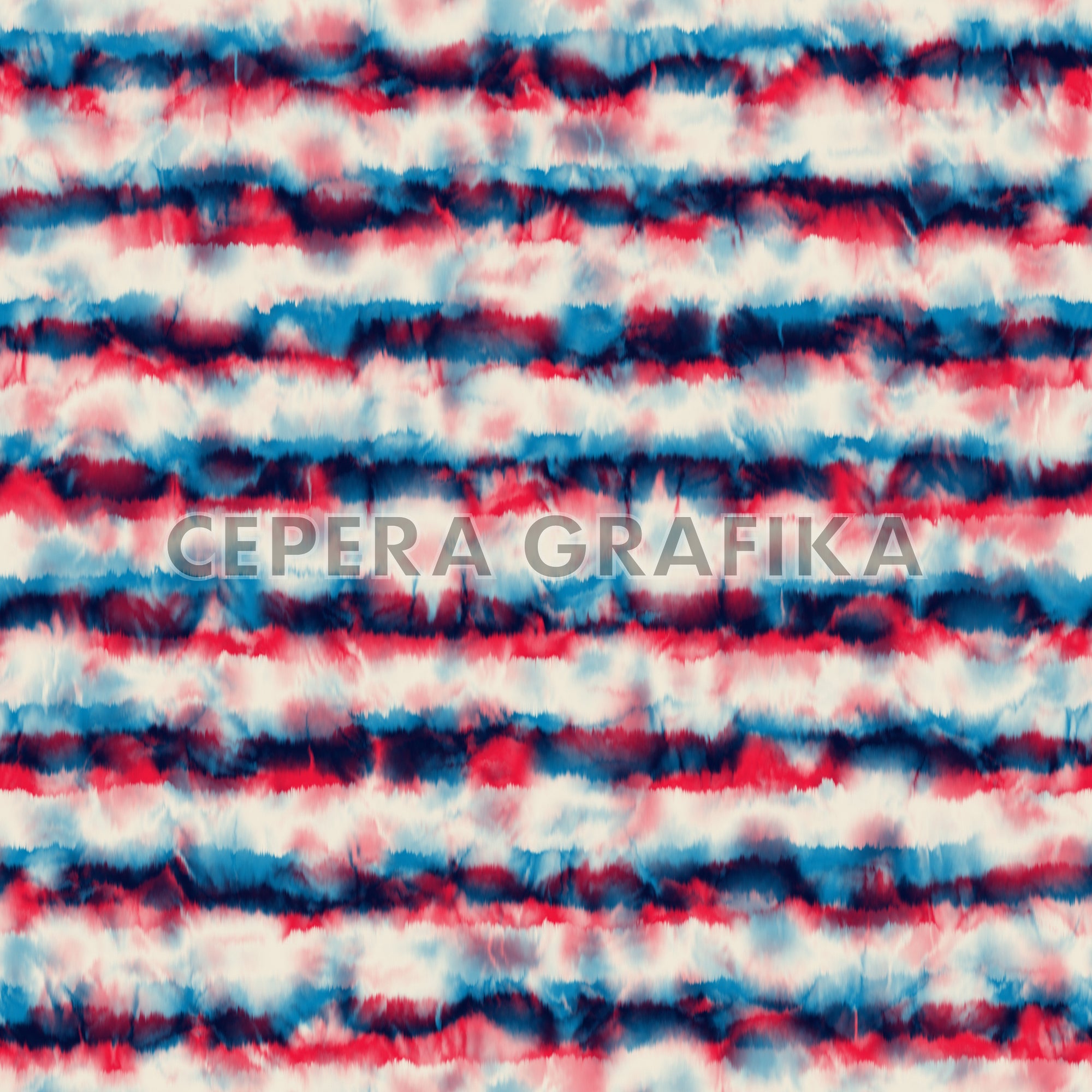 Multicolour Tie-Dye Stripes Pattern