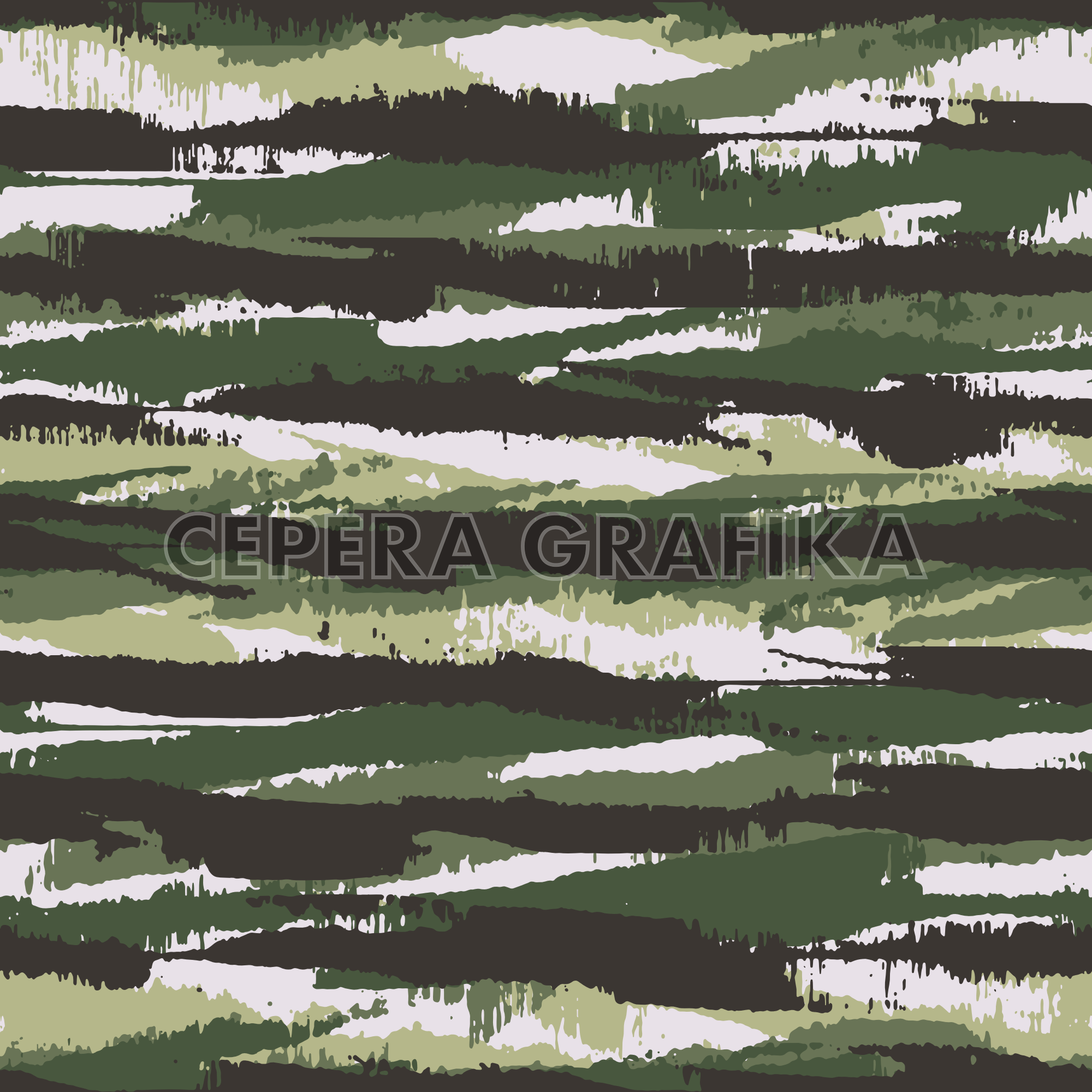 Splattered Paint Striped Camouflage Pattern