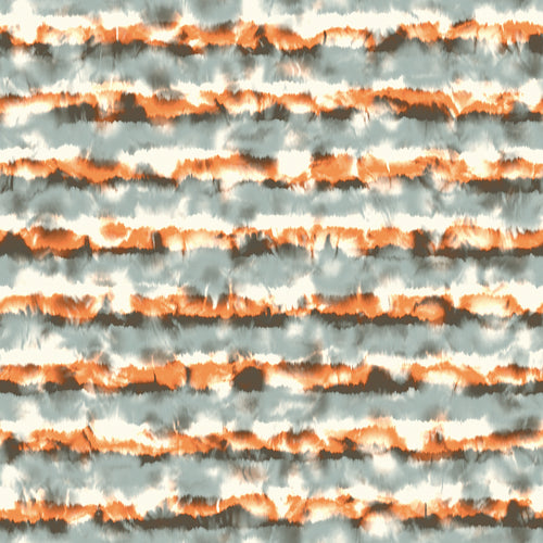 Grey and Saffron Tie-Dye Stripes Pattern