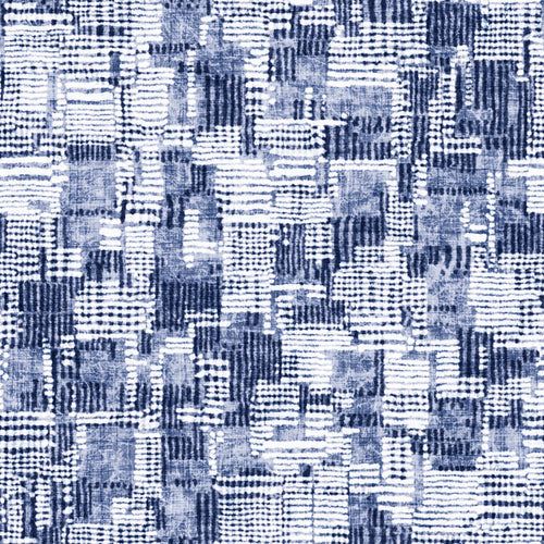 Bleached and Stitched Patchwork Pattern