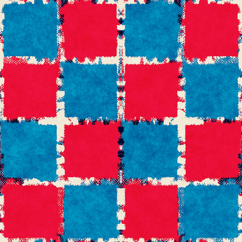 Multicolour Tile Check Pattern