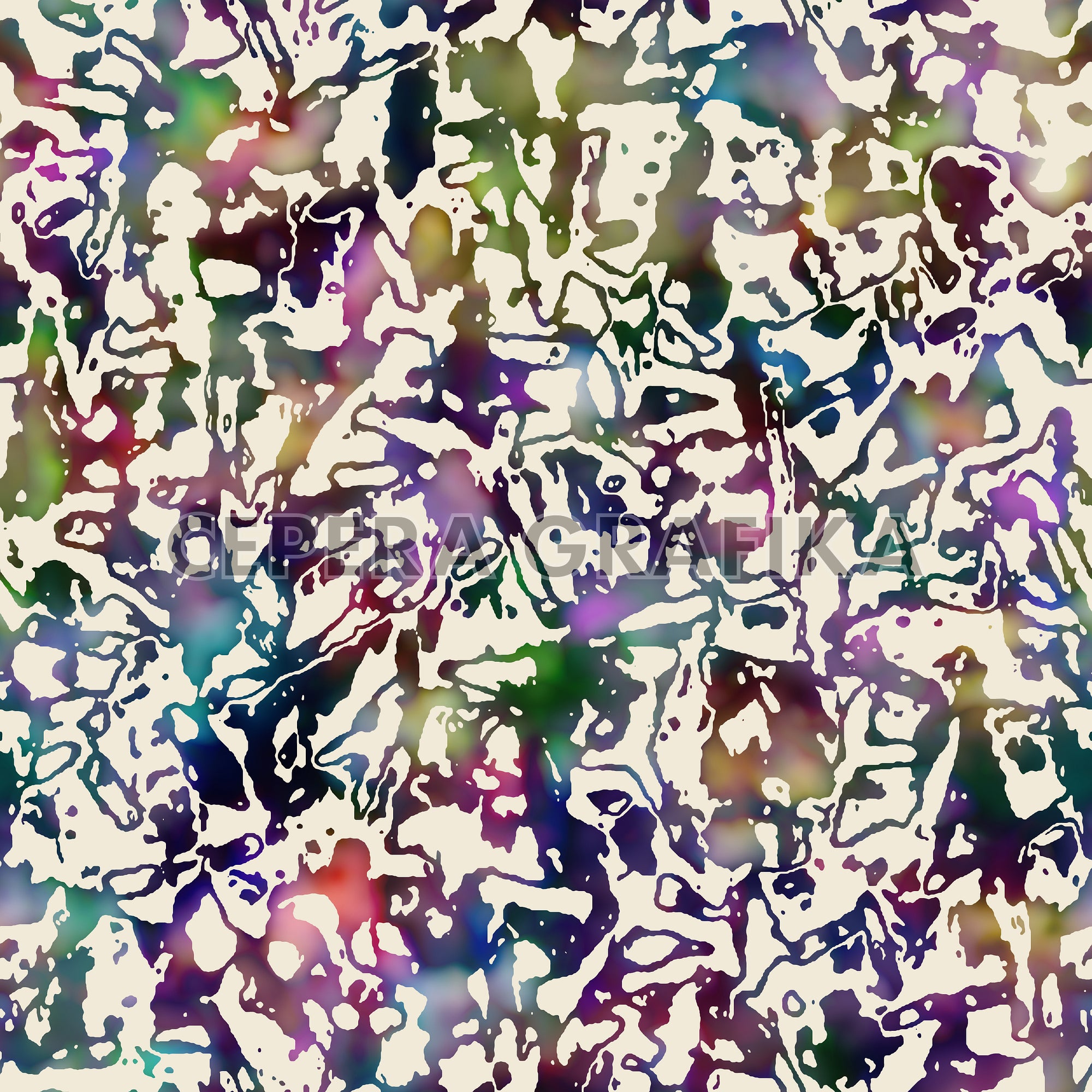 Multi Watercolour Stains Pattern