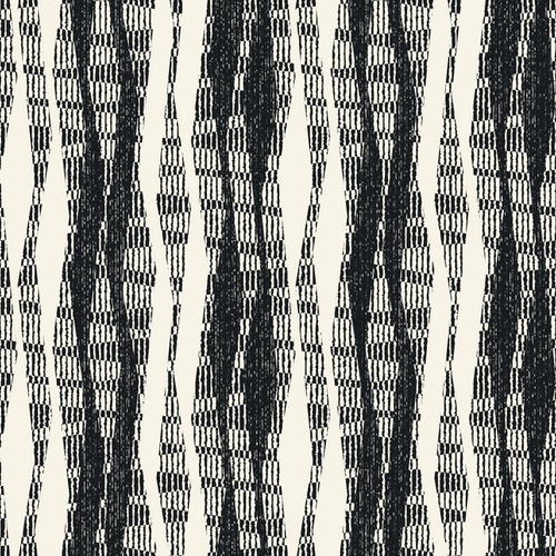 Monochrome Irregular Mesh Zigzag Pattern