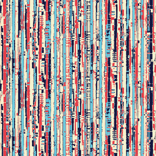 Multicolour Disrupted Striped Pattern