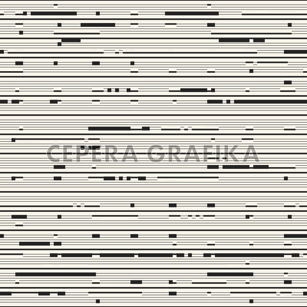 Monochrome Minimal Glitch Stripes Pattern
