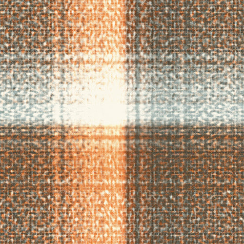 Ochre and Brown Glitch Plaid Pattern
