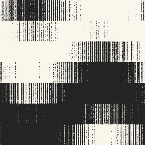 Monochrome Ikat Chevron Pattern