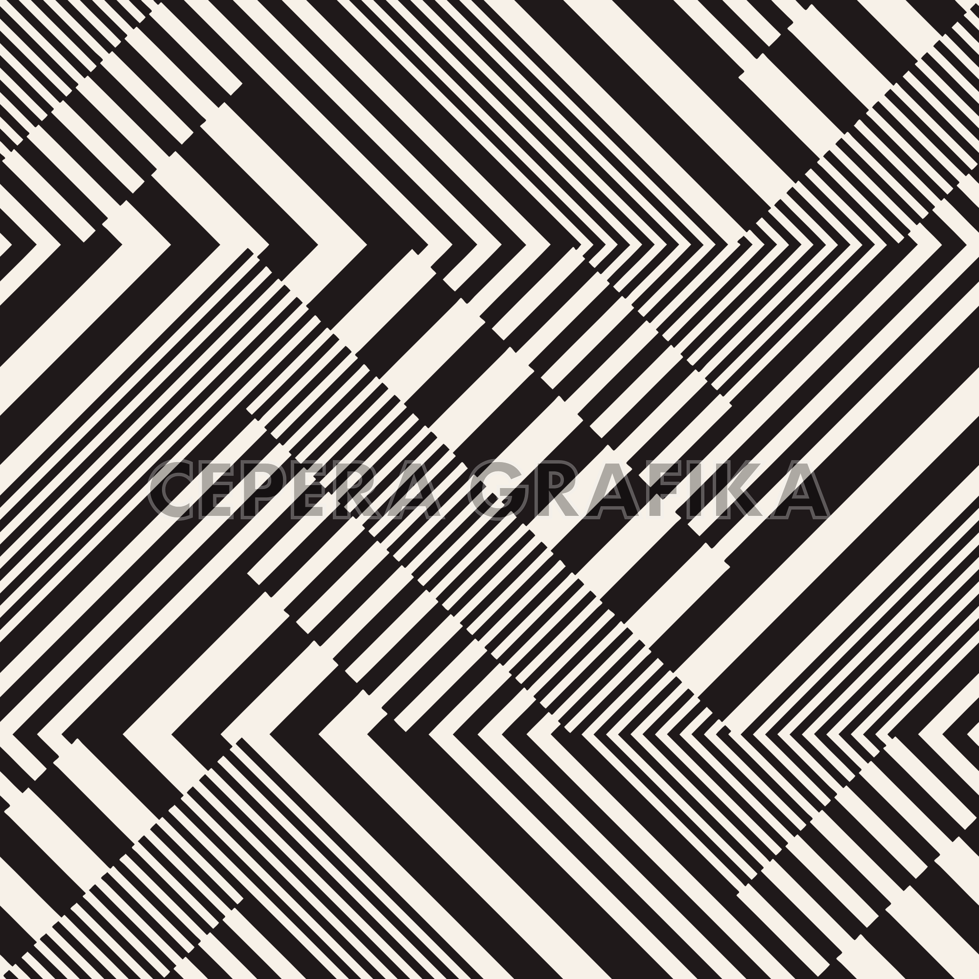 Monochrome Urban Zigzag Pattern