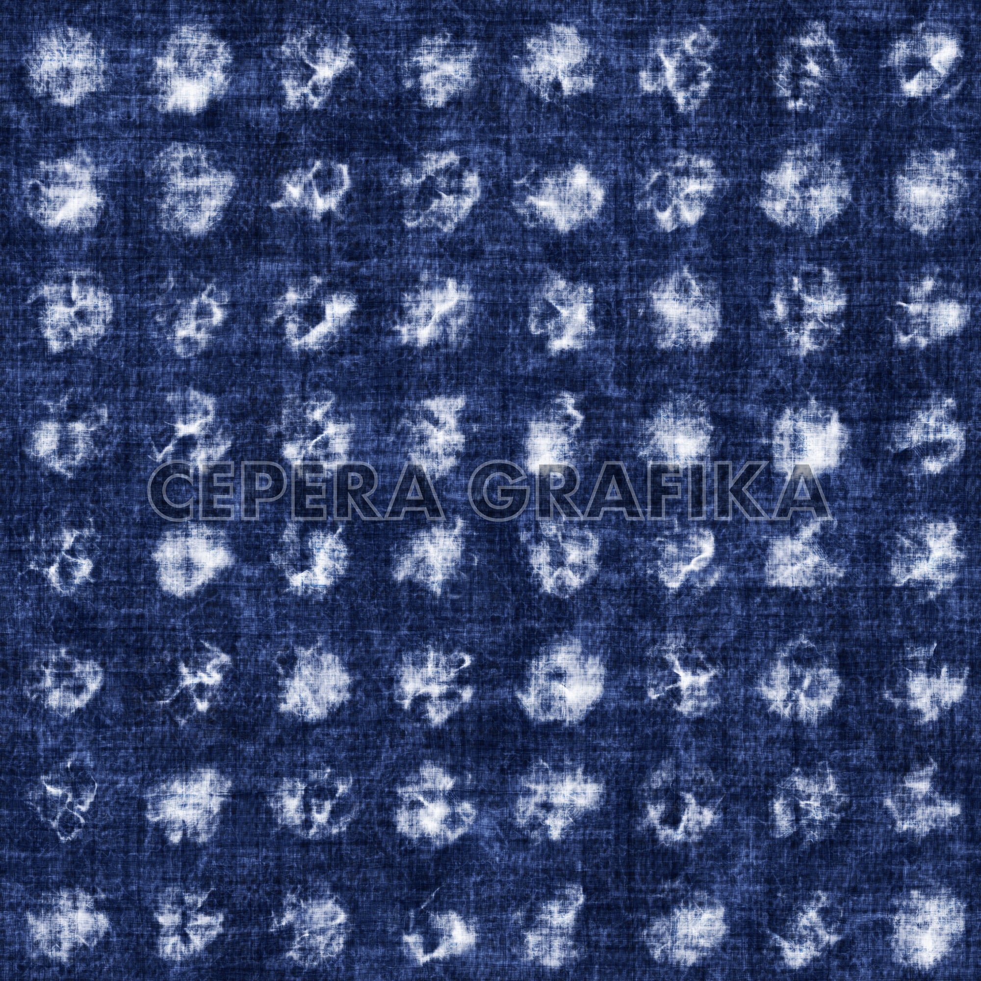 Indigo Shibori Dotted Pattern